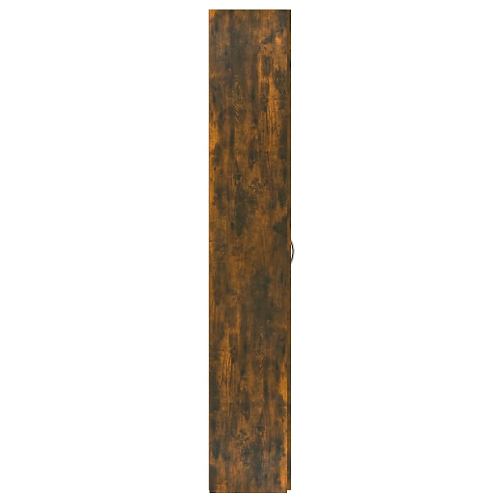 vidaXL Office Cabinet Smoked Oak 60x32x190 cm Engineered Wood