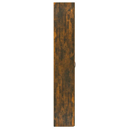 vidaXL Office Cabinet Smoked Oak 60x32x190 cm Engineered Wood