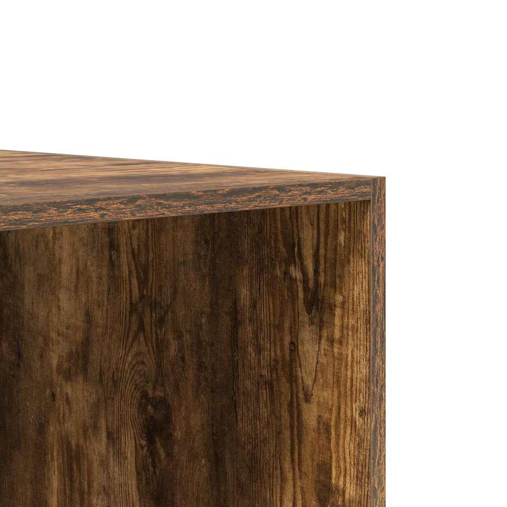 815348 vidaXL Wardrobe with Drawers Smoked Oak 50x50x200 cm Engineered Wood