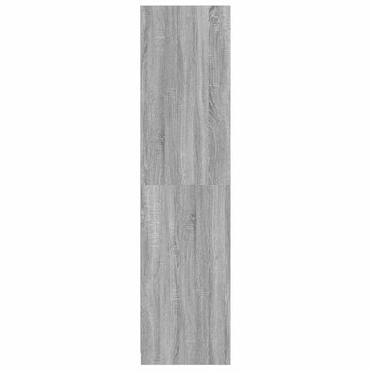 815349 vidaXL Wardrobe with Drawers Grey Sonoma 50x50x200 cm Engineered Wood