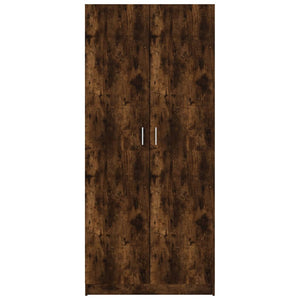 vidaXL Wardrobe Smoked Oak 80x50x180 cm Engineered Wood