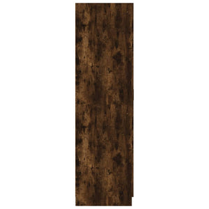 vidaXL Wardrobe Smoked Oak 80x50x180 cm Engineered Wood