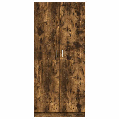 vidaXL Wardrobe Smoked Oak 80x52x180 cm Engineered Wood