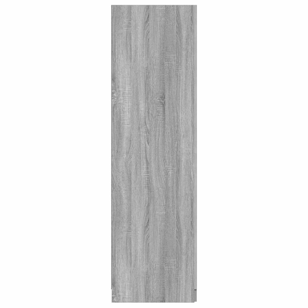 vidaXL Wardrobe Grey Sonoma 80x52x180 cm Engineered Wood