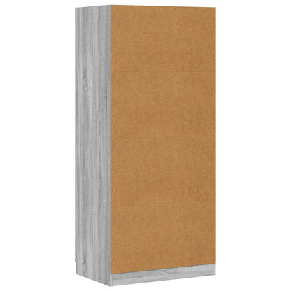 vidaXL Wardrobe Grey Sonoma 80x52x180 cm Engineered Wood