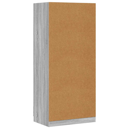 vidaXL Wardrobe Grey Sonoma 80x50x180 cm Engineered Wood