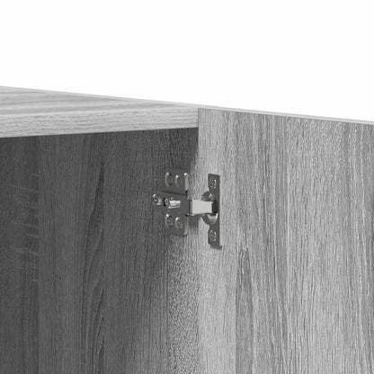 vidaXL Wardrobe Grey Sonoma 80x50x180 cm Engineered Wood