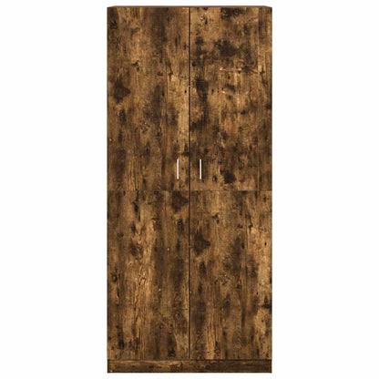 vidaXL Wardrobe Smoked Oak 90x52x200 cm Engineered Wood