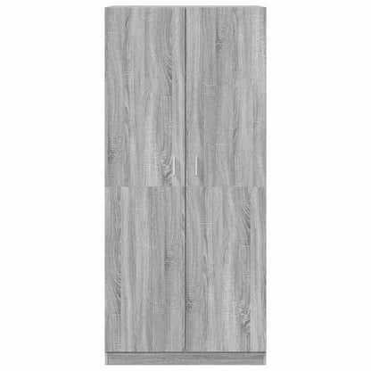 815355 vidaXL Wardrobe Grey Sonoma 90x52x200 cm Engineered Wood