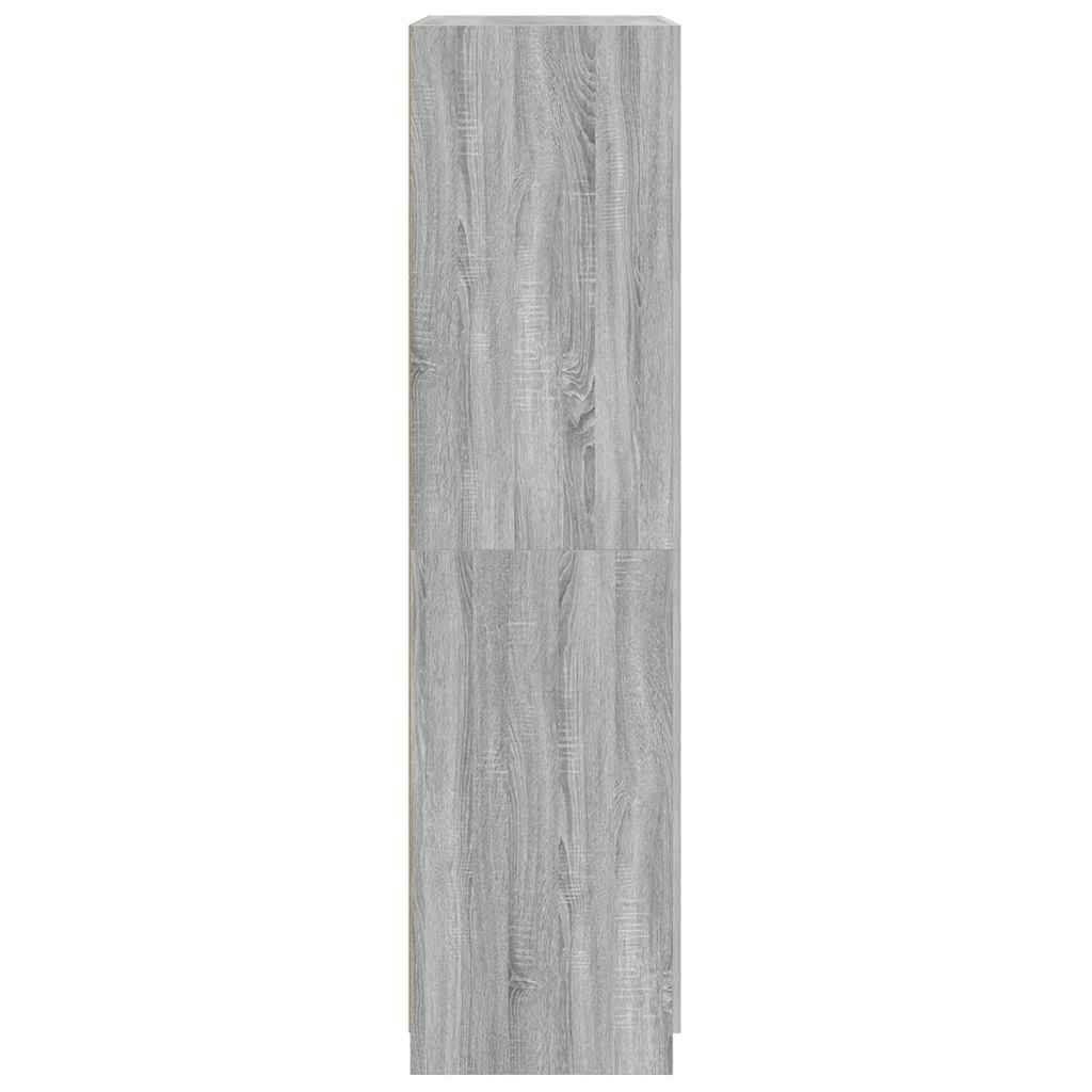 815355 vidaXL Wardrobe Grey Sonoma 90x52x200 cm Engineered Wood