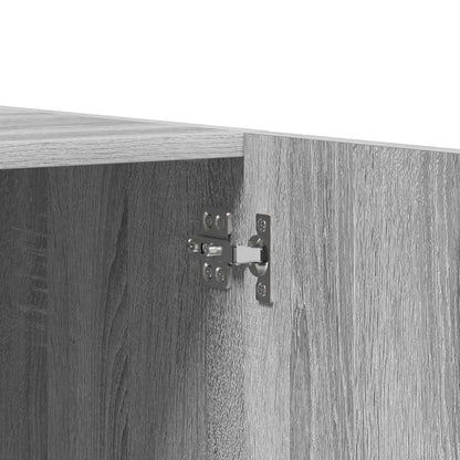 815355 vidaXL Wardrobe Grey Sonoma 90x52x200 cm Engineered Wood