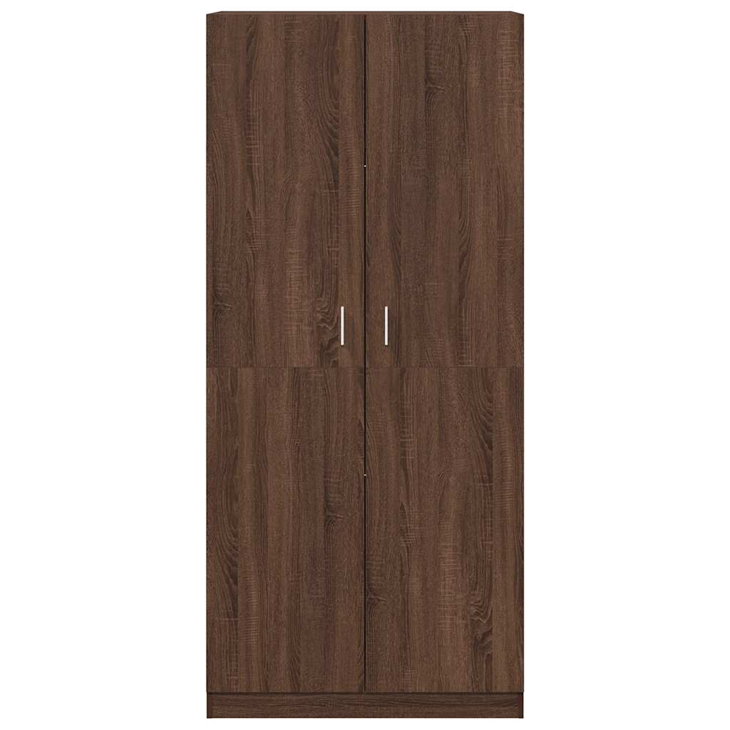 vidaXL Wardrobe Brown Oak 90x50x200 cm Engineered Wood
