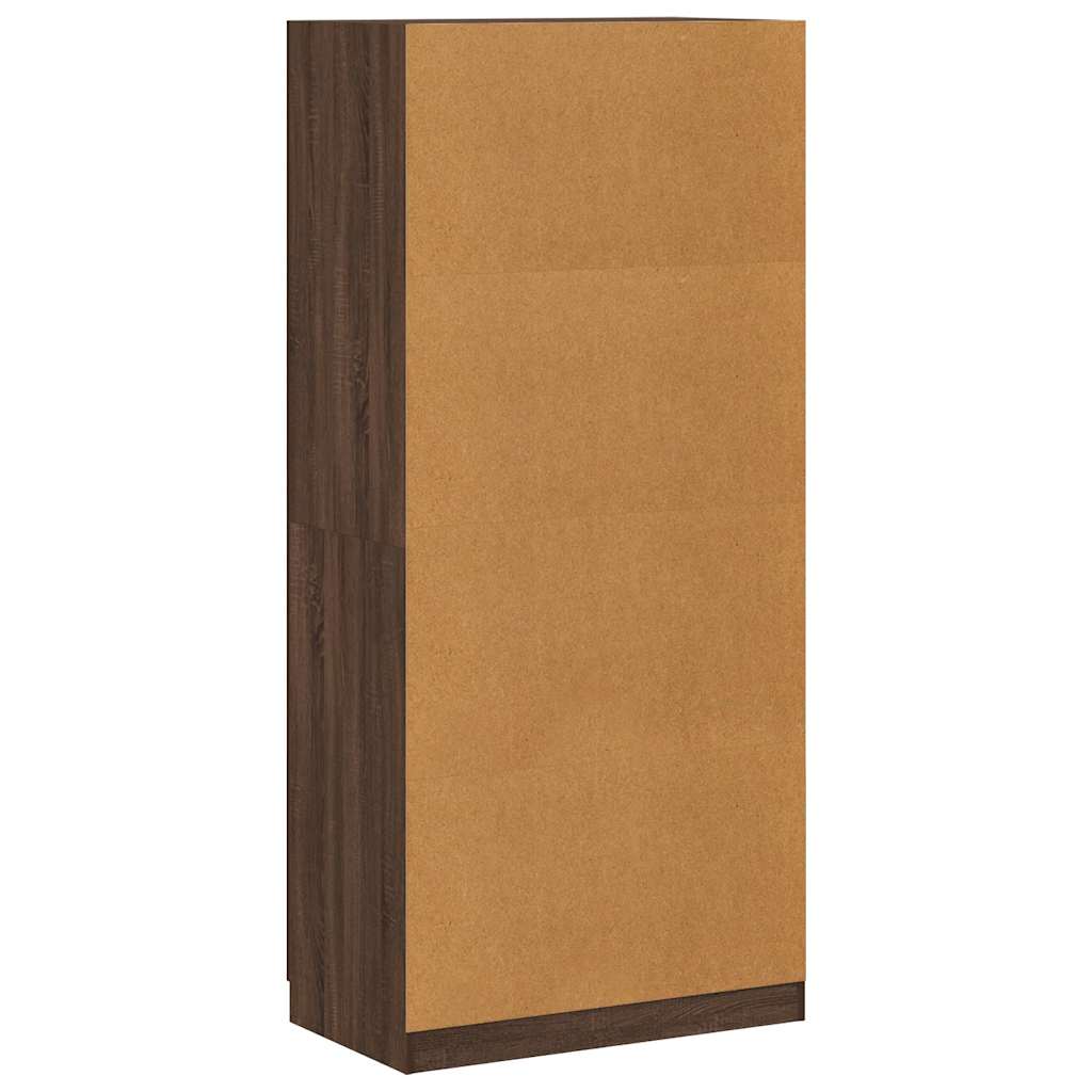 vidaXL Wardrobe Brown Oak 90x50x200 cm Engineered Wood