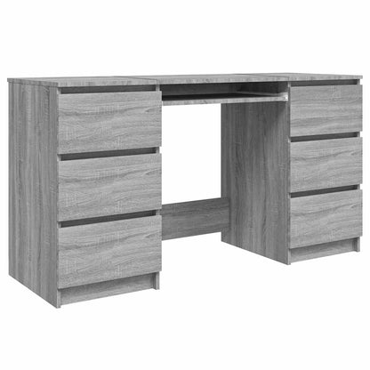 vidaXL Writing Desk | Grey Sonoma | Engineered Wood | Standard | Writing Desk