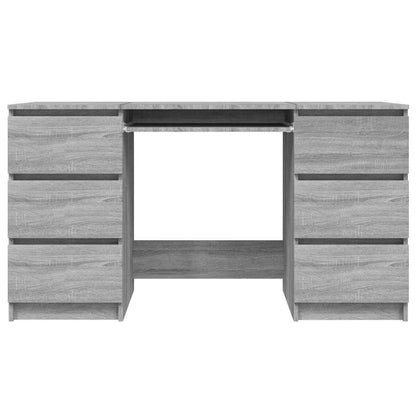vidaXL Writing Desk | Grey Sonoma | Engineered Wood | Standard | Writing Desk
