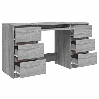 vidaXL Writing Desk | Grey Sonoma | Engineered Wood | Standard | Writing Desk