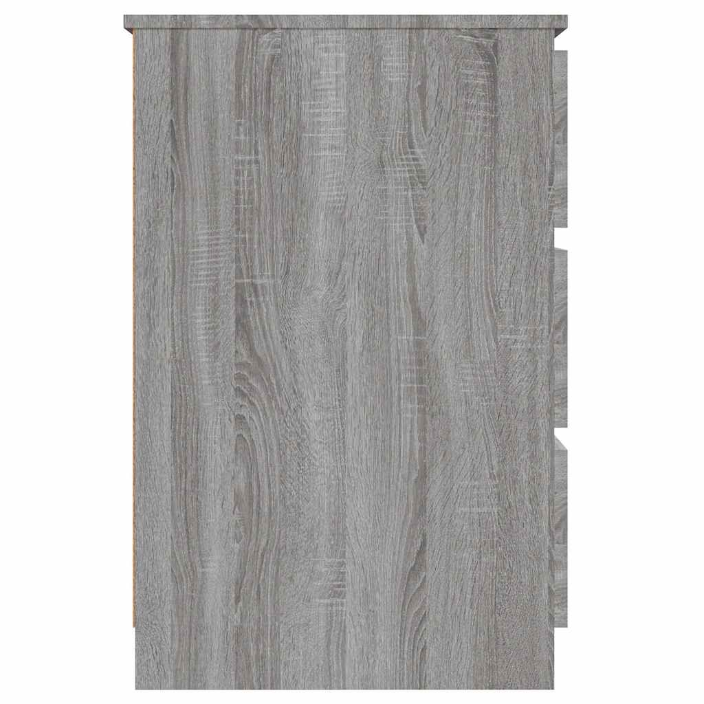 vidaXL Writing Desk Grey Sonoma 140x50x77 cm Engineered Wood