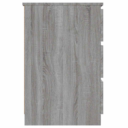 vidaXL Writing Desk Grey Sonoma 140x50x77 cm Engineered Wood
