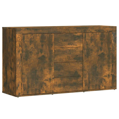 815492 vidaXL Sideboard Smoked Oak 120x36x69 cm Engineered Wood