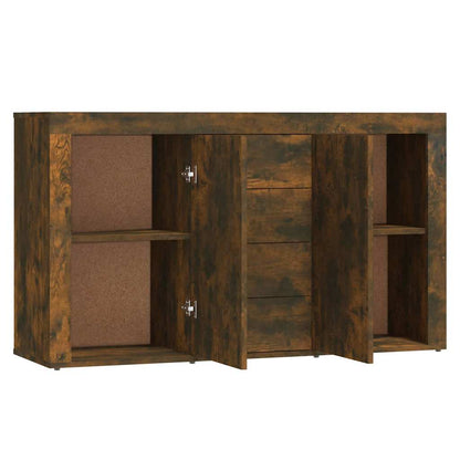 815492 vidaXL Sideboard Smoked Oak 120x36x69 cm Engineered Wood
