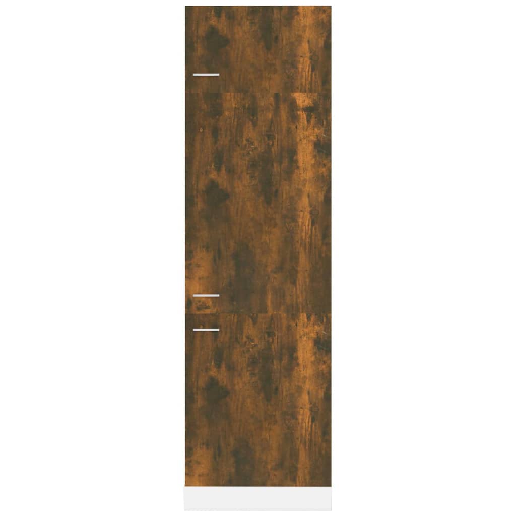 vidaXL Refrigerator Cabinet "Lyon" Smoked Oak 60x57x207 cm