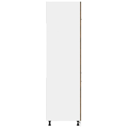 vidaXL Refrigerator Cabinet Lyon Smoked Oak 60x57x207 cm Engineered Wood