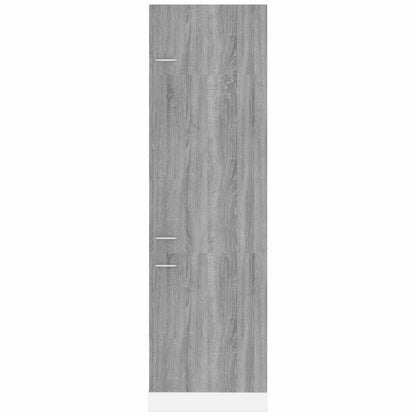 vidaXL Refrigerator Cabinet "Lyon" Grey Sonoma 60x57x207 cm