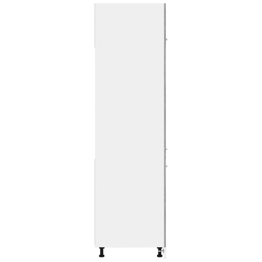 vidaXL Refrigerator Cabinet Lyon Grey Sonoma 60x57x207 cm Engineered Wood