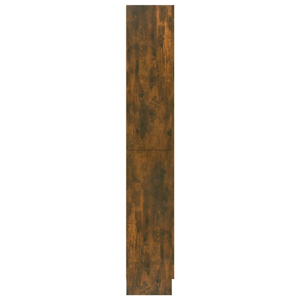 vidaXL Vitrine Cabinet Smoked Oak 82,5x30,5x185 cm Engineered Wood