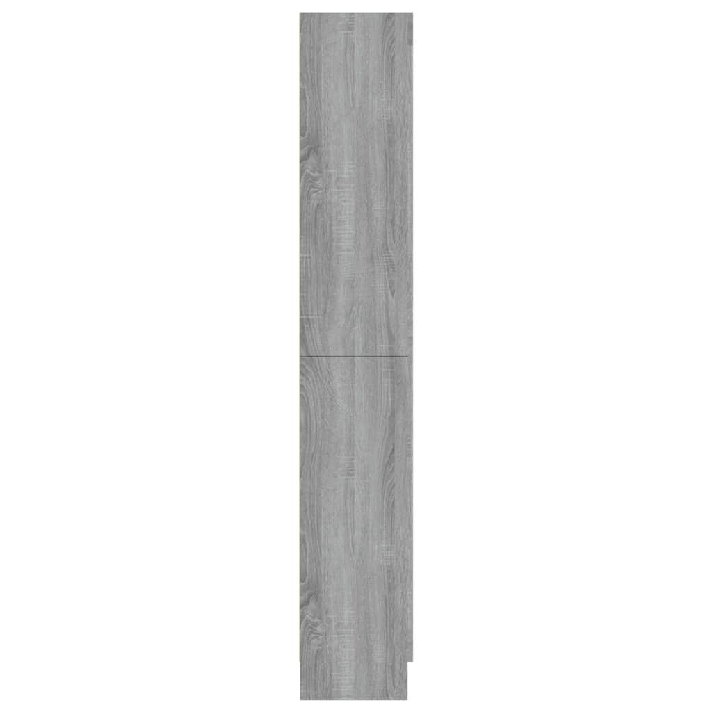 vidaXL Vitrine Cabinet Grey Sonoma 82,5x30,5x185 cm Engineered Wood