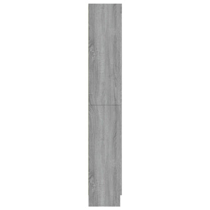 vidaXL Vitrine Cabinet Grey Sonoma 82,5x30,5x185 cm Engineered Wood
