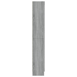 vidaXL Vitrine Cabinet Grey Sonoma 82.5x30.5x185.5 cm Engineered Wood