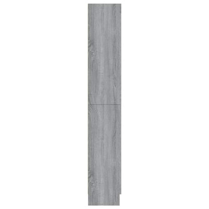 vidaXL Vitrine Cabinet Grey Sonoma 82,5x30,5x185 cm Engineered Wood
