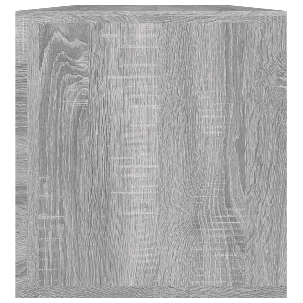 vidaXL Vinyl Storage Box Grey Sonoma 71x34x36 cm Engineered Wood