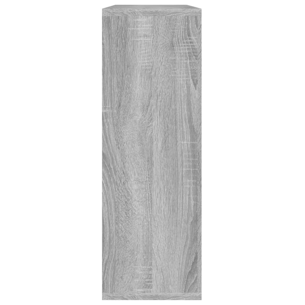 vidaXL Wall Shelf Grey Sonoma 104x20x58.5 cm Engineered Wood