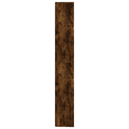 vidaXL Book Cabinet Smoked Oak 155x24x160 cm