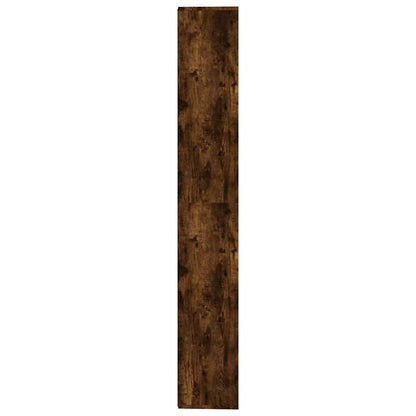 vidaXL Book Cabinet Smoked Oak 155x24x160 cm