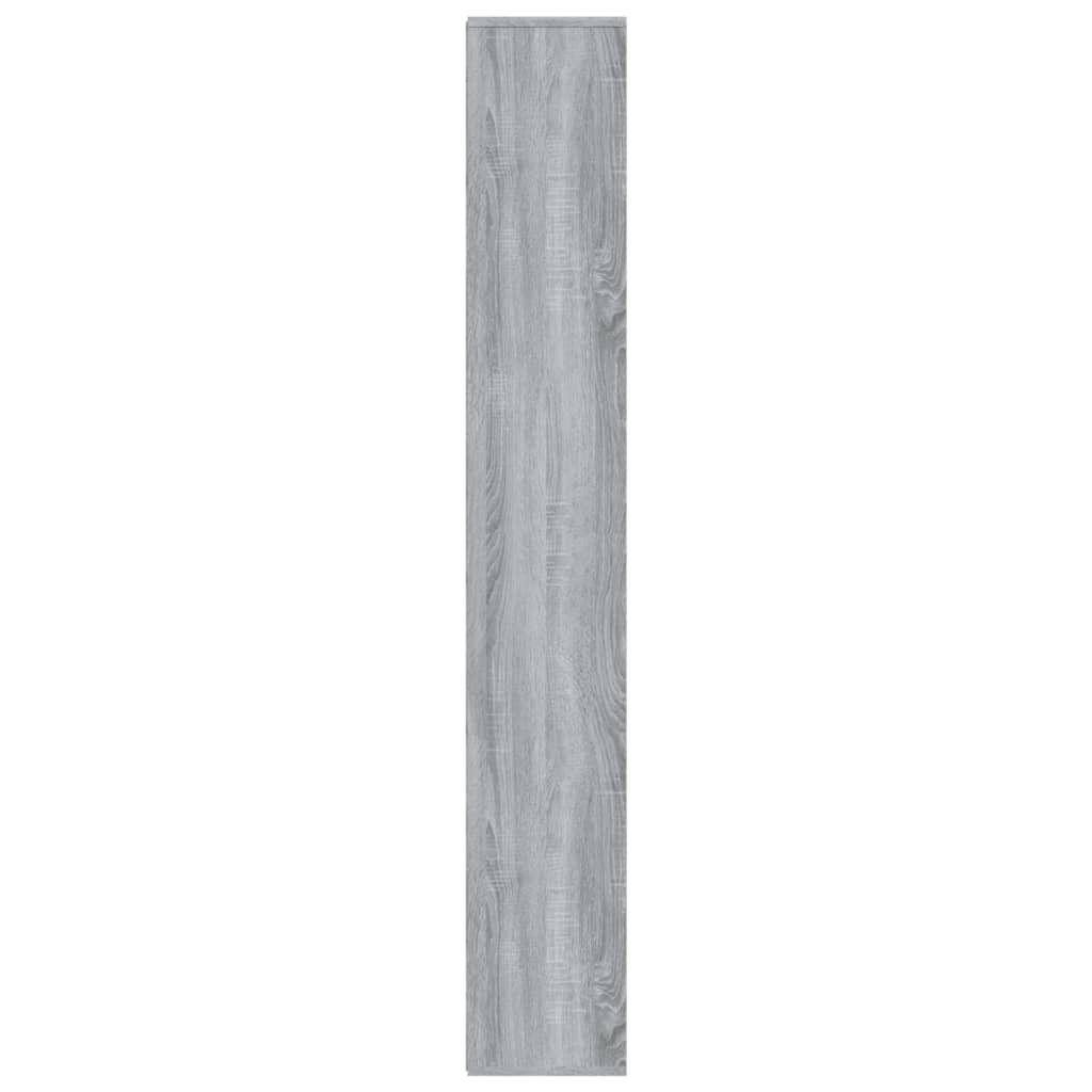 vidaXL Book Cabinet Grey Sonoma 155x24x160 cm