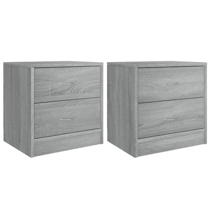 vidaXL Bedside Cabinets 2 pcs Grey Sonoma 40x30x40 cm Engineered Wood
