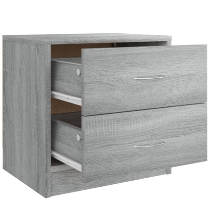 vidaXL Bedside Cabinets 2 pcs Grey Sonoma 40x30x40 cm Engineered Wood