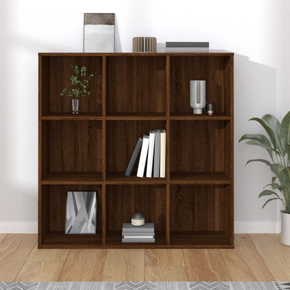 vidaXL Book Cabinet Brown Oak 98x29x97.5 cm
