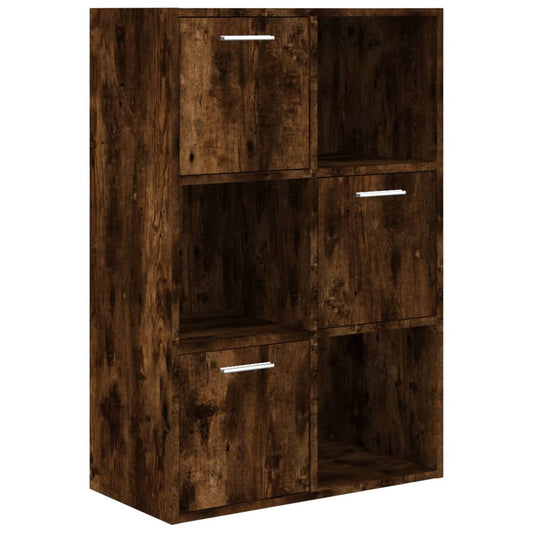 815453 vidaXL Storage Cabinet Smoked Oak 60x29,5x90 cm