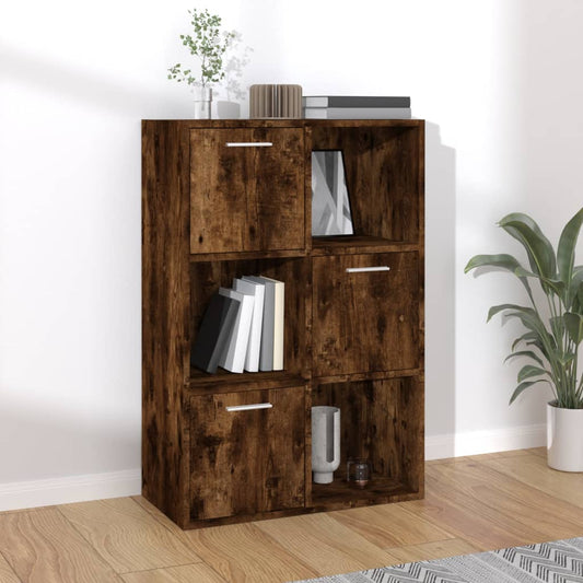 vidaXL Storage Cabinet Smoked Oak 60x29.5x90 cm