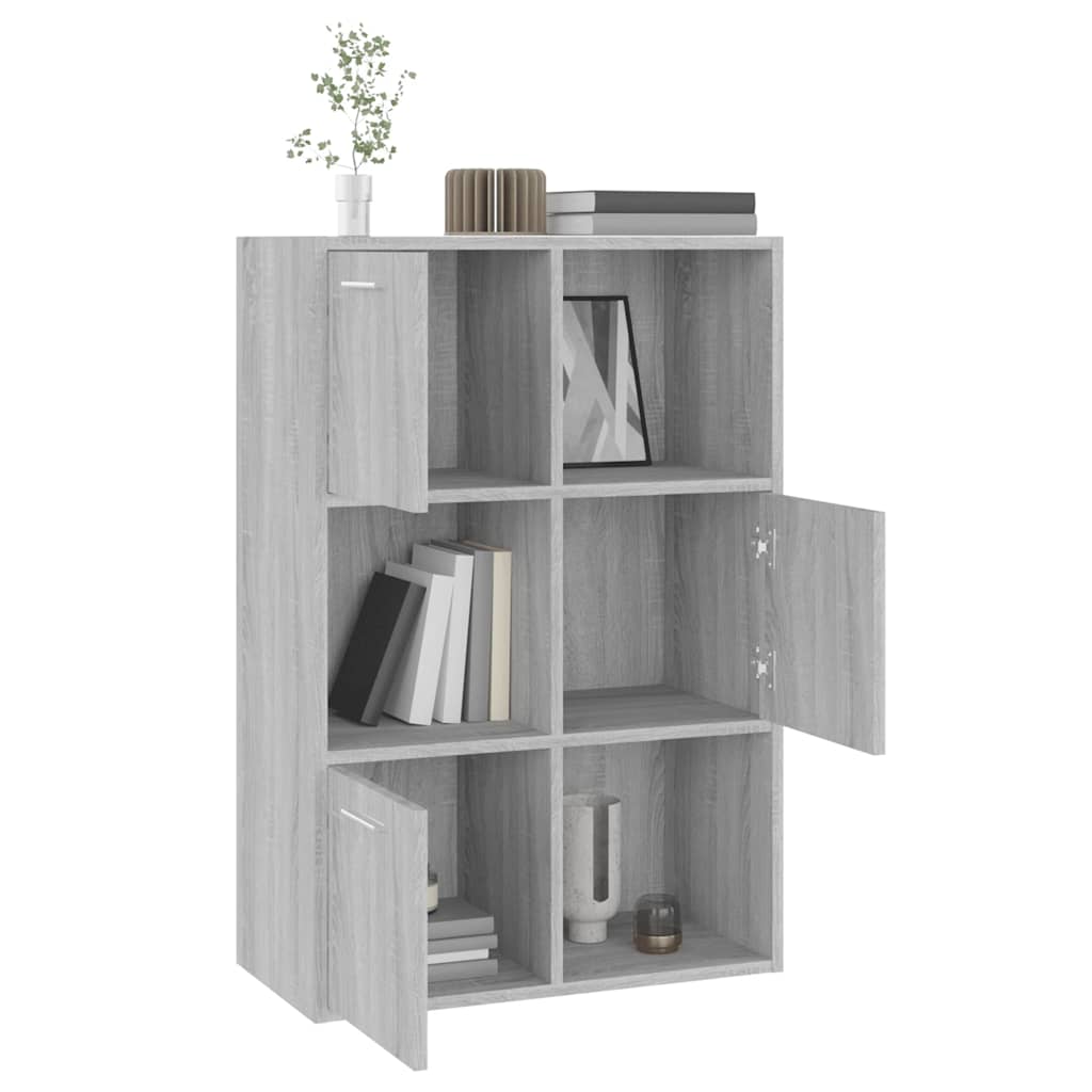 vidaXL Storage Cabinet Grey Sonoma 60x29,5x90 cm