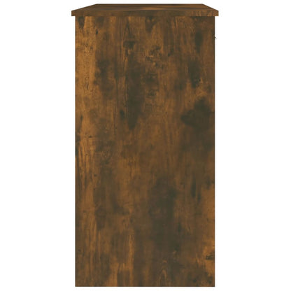 vidaXL Desk Smoked Oak 80x40x75 cm Engineered Wood