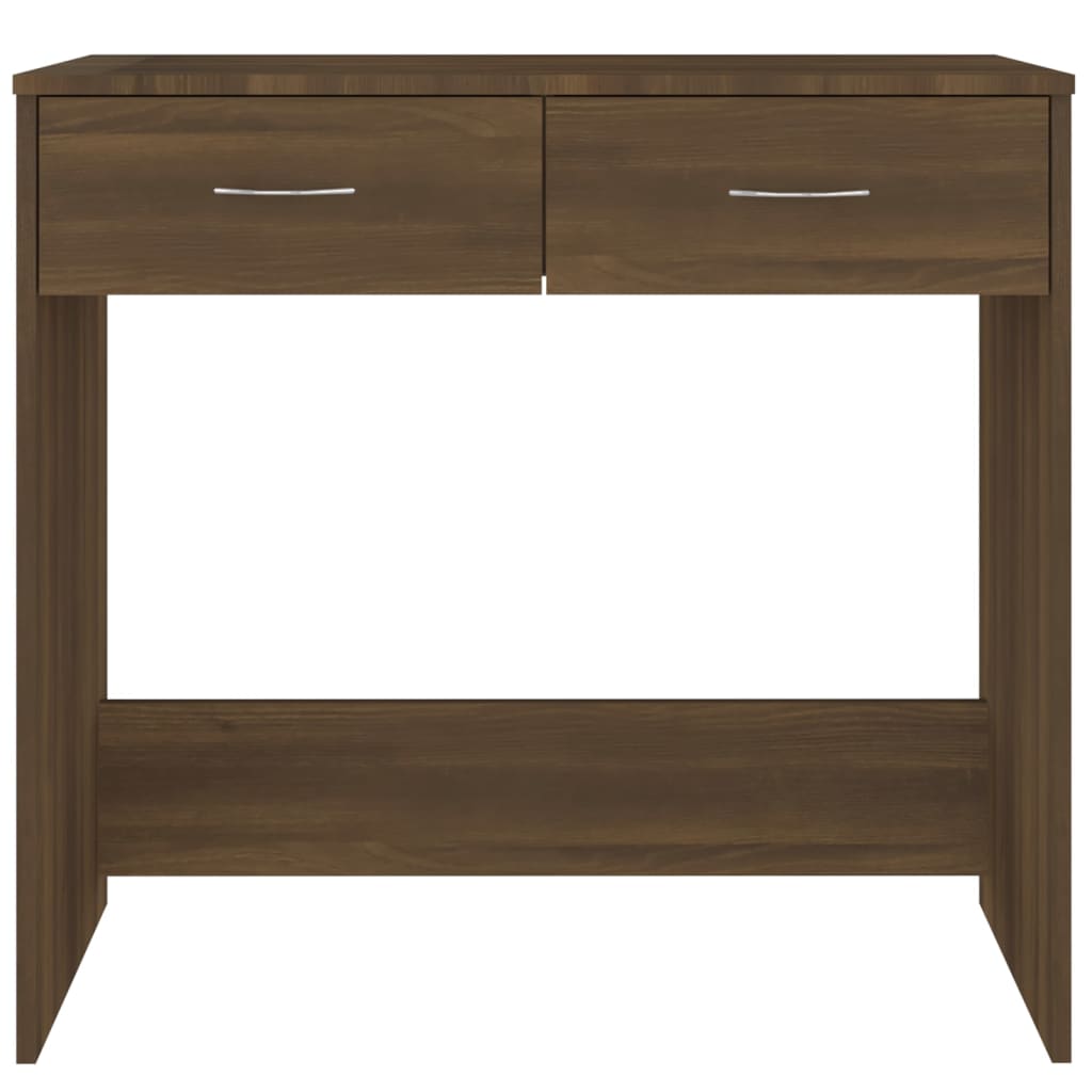 vidaXL Desk Brown Oak 80x40x75 cm Engineered Wood