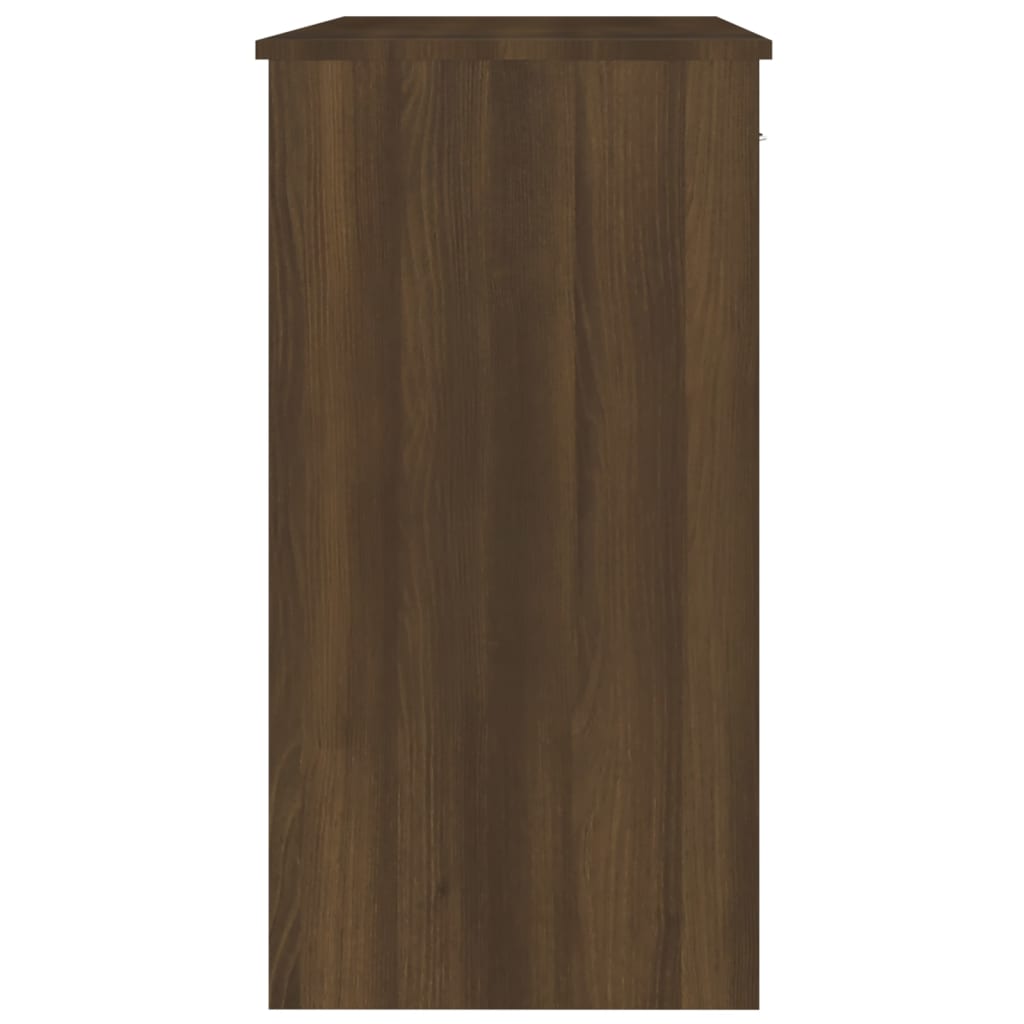 vidaXL Desk Brown Oak 80x40x75 cm Engineered Wood