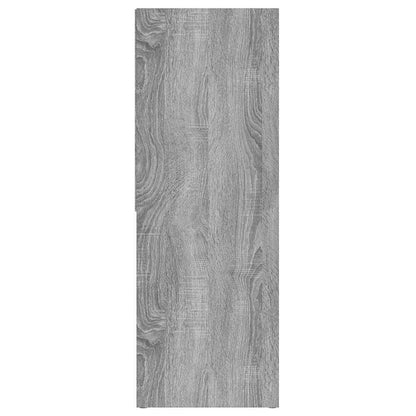 vidaXL Book Cabinet Grey Sonoma 67x24x161 cm Engineered Wood