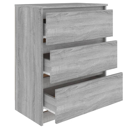 815511 vidaXL Sideboard Grey Sonoma 60x35x76 cm Engineered Wood