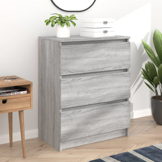 vidaXL Sideboard Grey Sonoma 60x35x76 cm Engineered Wood
